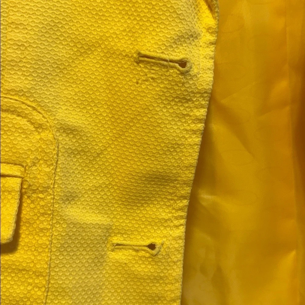 Oscar by Oscar, Dela, Rente, yellow front blazer jacket, size 10